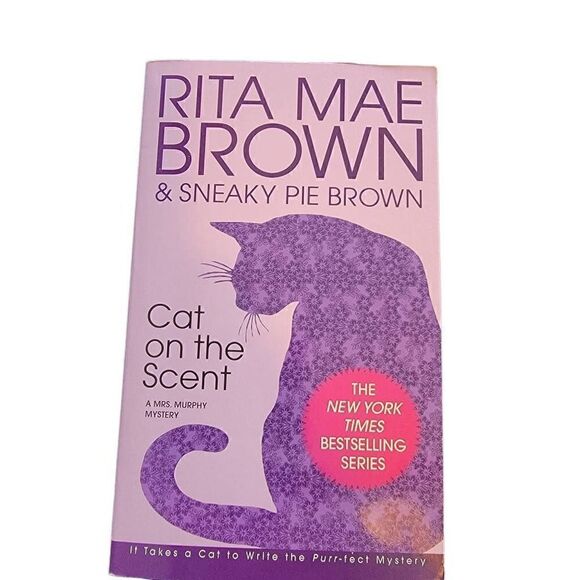 Rita Mae Brown Cat Book Lot 3 Murder She Meowed Cat On The Scent Wish You Were H - Picture 3 of 6